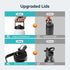 Buzio Duet Series Stainless Steel Water Bottle with 2 Lids and Sleeve 1.2L - Black White | IT Care Kuwait