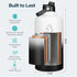 Buzio Duet Series Stainless Steel Gallon Water Bottle with 2 Lids and Sleeve 3.8L - Black White | IT Care Kuwait