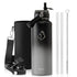 Buzio Duet Series Stainless Steel Water Bottle with 2 Lids and Sleeve 1.2L - Shadow | IT Care Kuwait