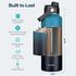 Buzio Duet Series Stainless Steel Water Bottle with 2 Lids and Sleeve 1.2L - Starry Indigo