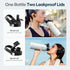 Buzio Duet Series Stainless Steel Water Bottle with 2 Lids and Sleeve 1.2L - White