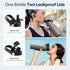 Buzio Duet Series Stainless Steel Water Bottle with 2 Lids and Sleeve 1.2L - Grey