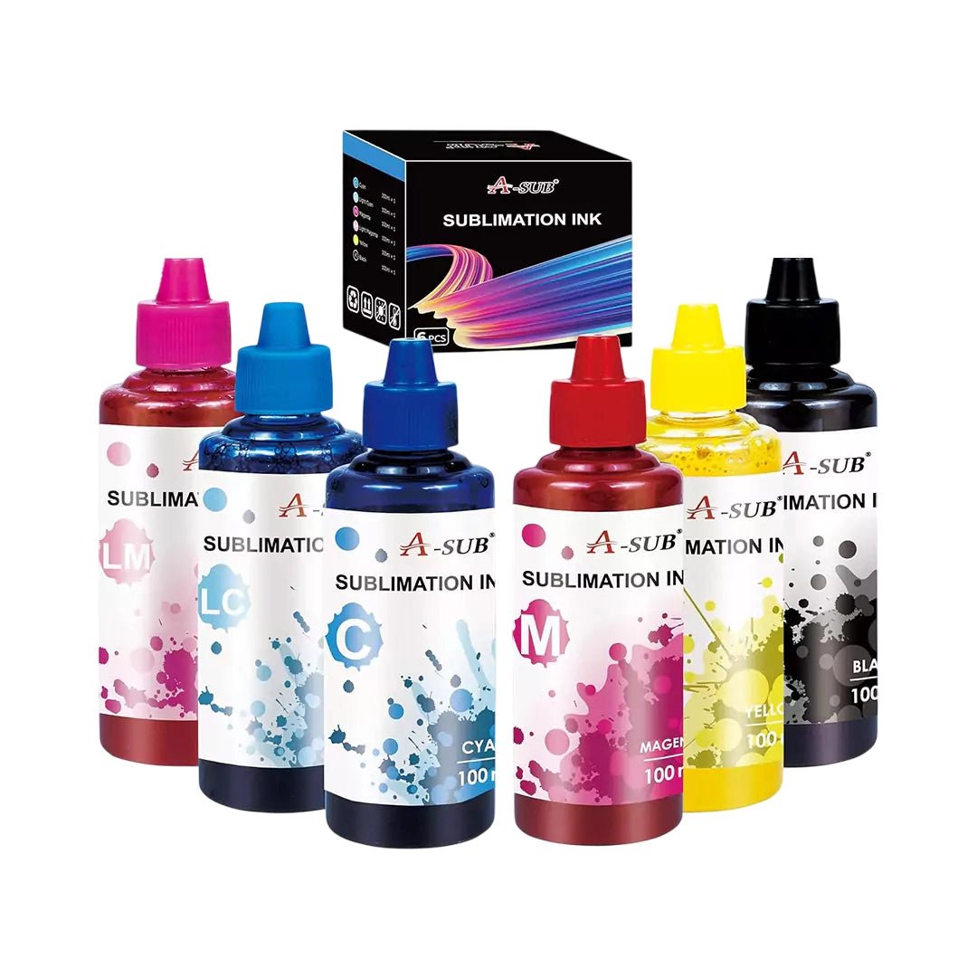 A - SUB 600ML Sublimation Ink - 6 Color Set/ 100ml EachIT CareSublimation Ink