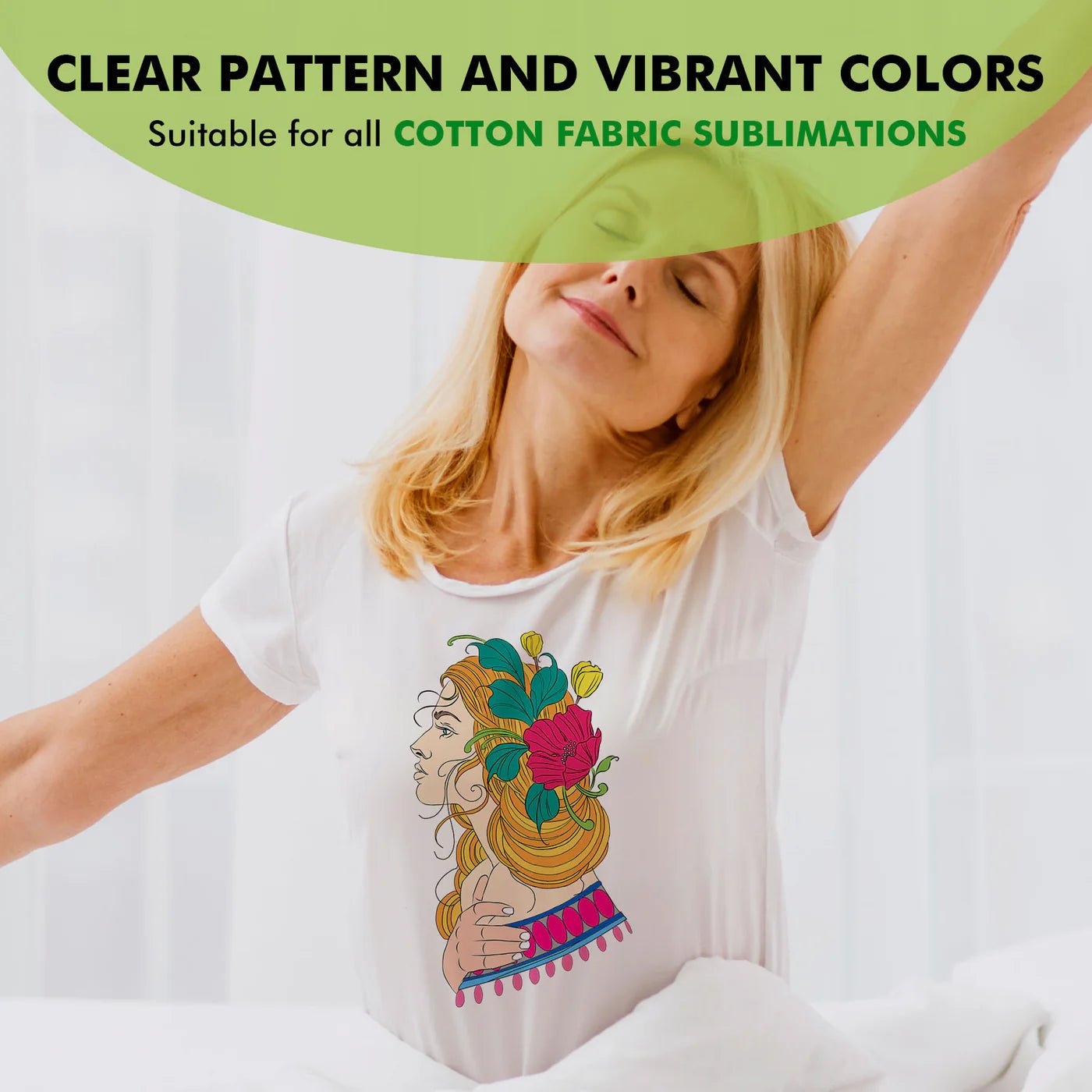 A - SUB Clear Sublimation HTV Vinyl Roll for Cotton Shirts – 30.48cm x 304.8 cmIT CareHeat Transfer Vinyl_