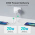 UGREEN CD243 40W Dual USB-C Fast Charger UK Plug