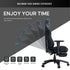AndaSeat Luna Pro Large PVC Leather Gaming Chair with Footrest - Black/Blue