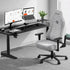 AndaSeat Novis Large Gaming Chair Linen Fabric with 1D Armrests - Grey