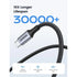 UGREEN US316 USB-C to USB-C 100W Fast Charging Braided Cable 1m - Black