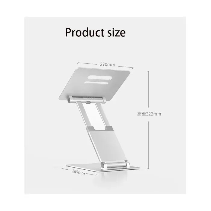 Adjustable Laptop Riser Aluminum 10 - 15.6inch Laptop Notebook Tablet Foldable Stand - SilverIT CareLaptop Stand