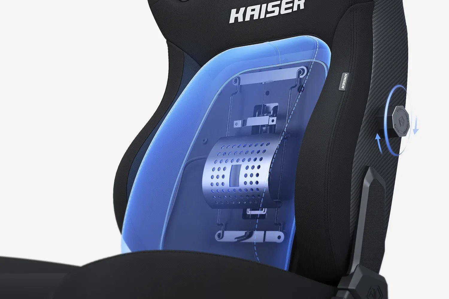 AndaSeat Kaiser 4 XL Ergonomic Gaming Chair – Linen Fabric, 6D Armrests, Pop - Out Lumbar (Black)IT CareGaming Chair