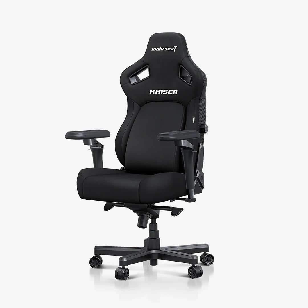 AndaSeat Kaiser 4 XL Ergonomic Gaming Chair – Linen Fabric, 6D Armrests, Pop - Out Lumbar (Black)IT CareGaming Chair