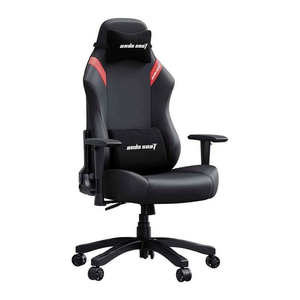AndaSeat Luna L Gaming Chair – Ergonomic Reclining, Lumbar & Neck Support, PVC Leather (Black/Red)IT CareGaming Chair