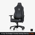 AndaSeat Novis Large Ergonomic Gaming Chair – PVC Leather & Linen Upholstery, Reclining (Black, AD23 - L - 01 - B - PV)IT CareGaming Chair