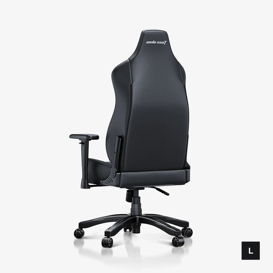 AndaSeat Novis Large Ergonomic Gaming Chair – PVC Leather & Linen Upholstery, Reclining (Black, AD23 - L - 01 - B - PV)IT CareGaming Chair