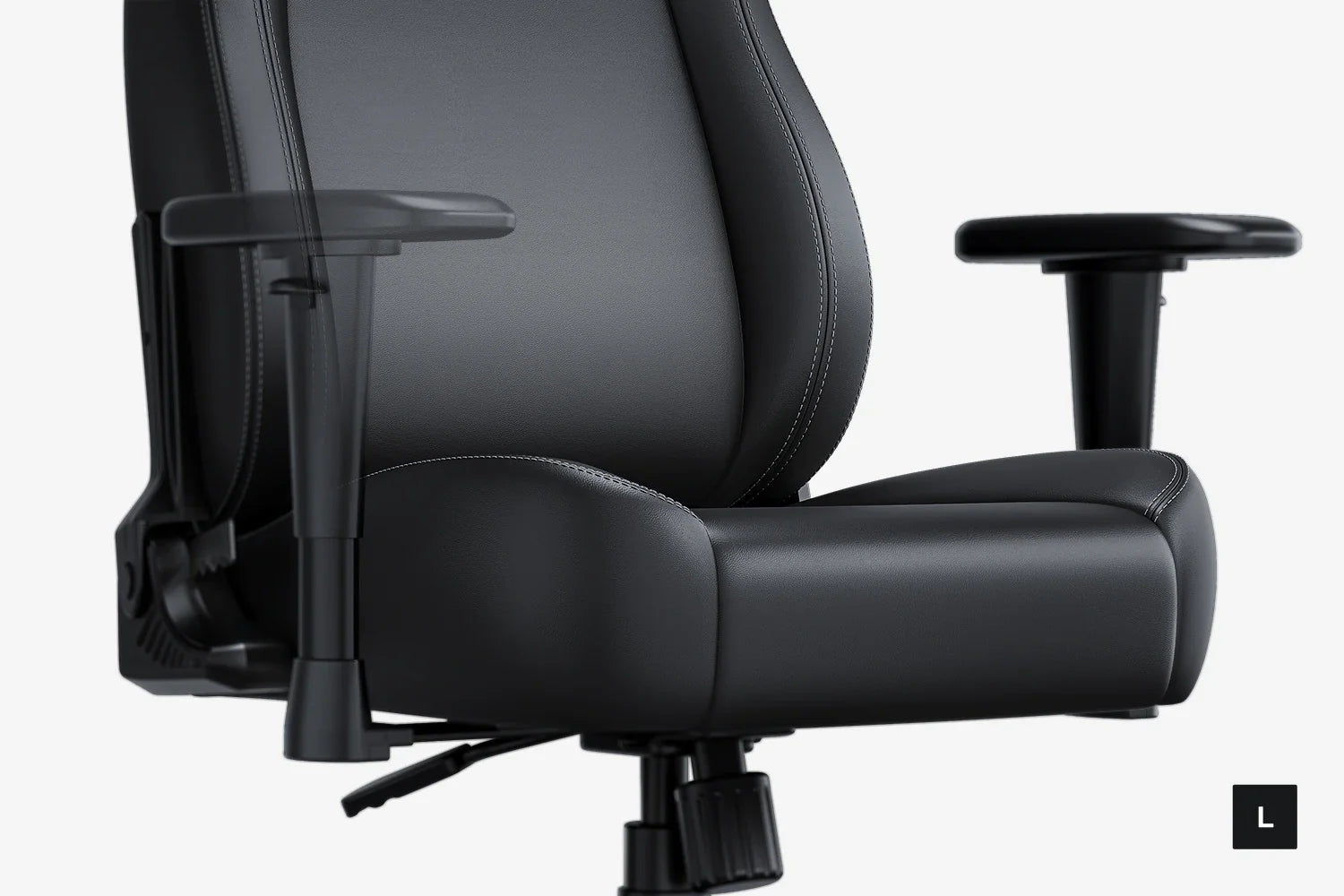 AndaSeat Novis Large Ergonomic Gaming Chair – PVC Leather & Linen Upholstery, Reclining (Black, AD23 - L - 01 - B - PV)IT CareGaming Chair