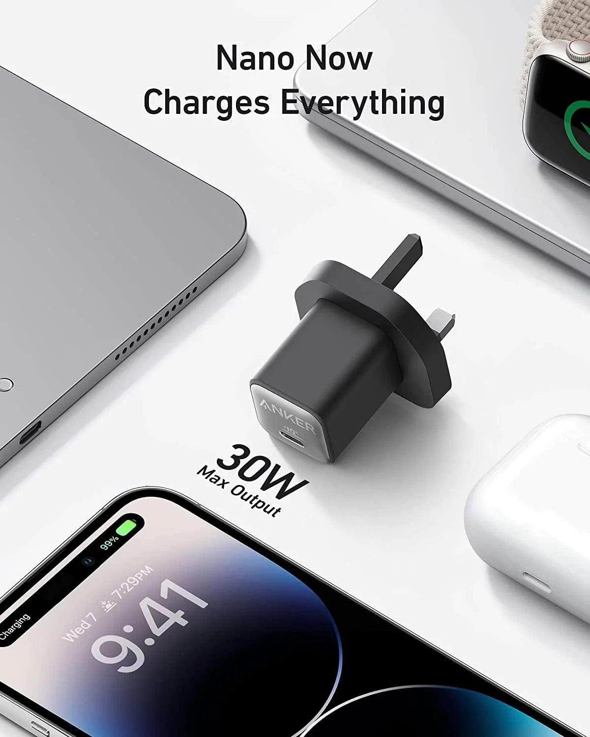 Anker 511 Nano 3 Wall Charger - 30W / BlackIT CarePower Adapters