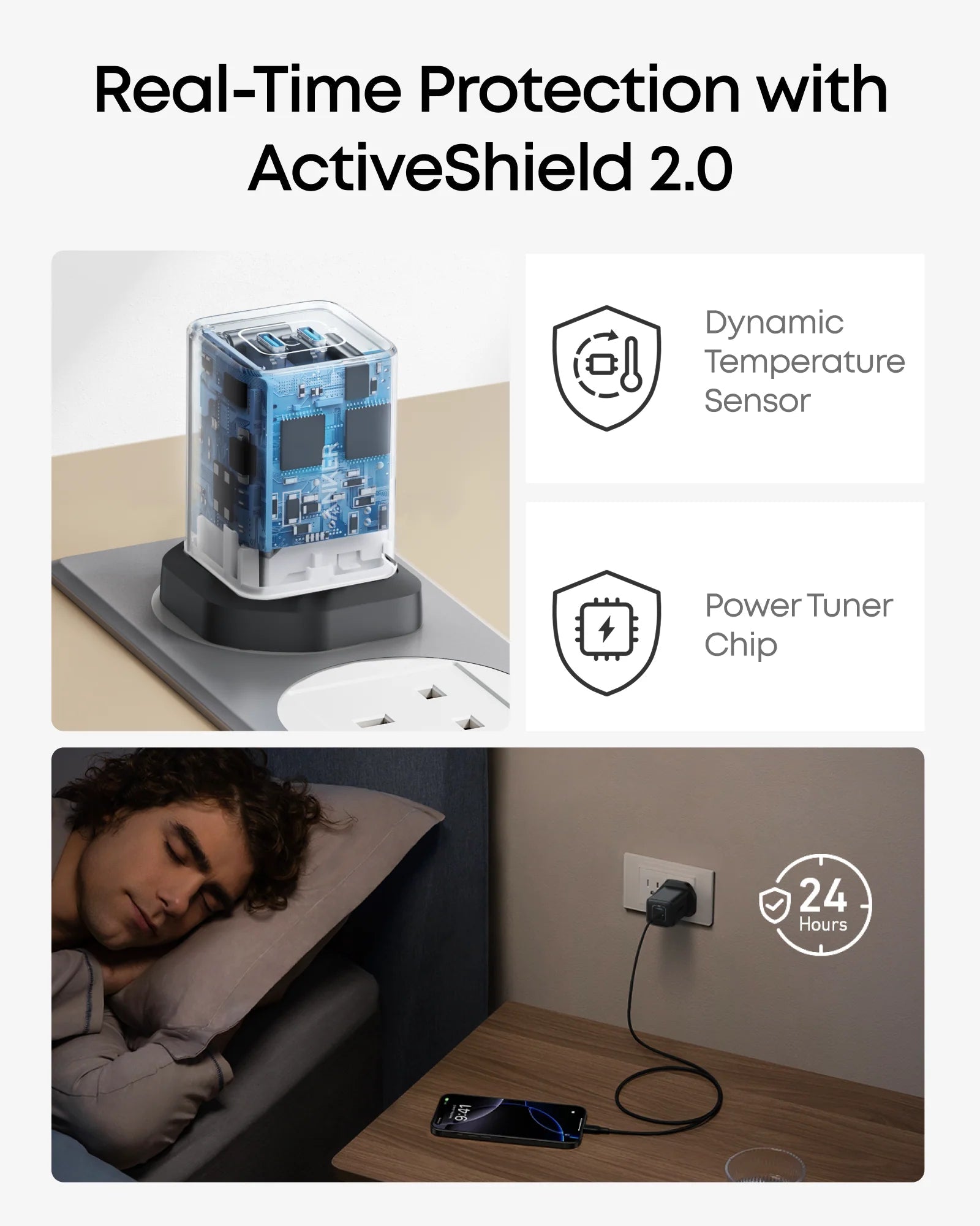 Anker 523 Nano 3 Dual USB - C Wall Charger 47W with ActiveShield 2.0 – BlackIT CarePower Adapters