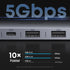 Anker Nano USB - C Hub (7 - in - 1, 4K HDMI) GrayIT CareUSB Hub