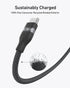 Anker USB - C to USB - C Cable (6 ft, 240W, Upcycled - Braided) BlackIT CareCables & Converters