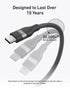Anker USB - C to USB - C Cable (6 ft, 240W, Upcycled - Braided) BlackIT CareCables & Converters