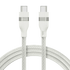 Anker USB-C to USB-C Cable (6 ft, 240W, Upcycled-Braided) White | IT Care Kuwait