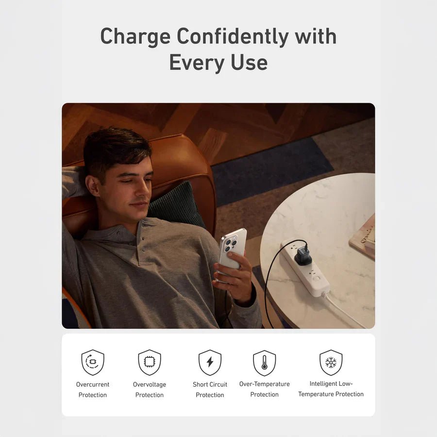 Anker Zolo 30W USB - C Wall Charger with USB - C to USB - C Cable – PD 3.0 GaN II Fast Charging, BlackIT CarePower Adapters