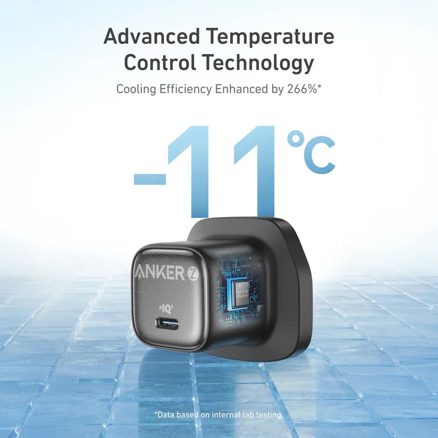 Anker Zolo 30W USB - C Wall Charger with USB - C to USB - C Cable – PD 3.0 GaN II Fast Charging, BlackIT CarePower Adapters