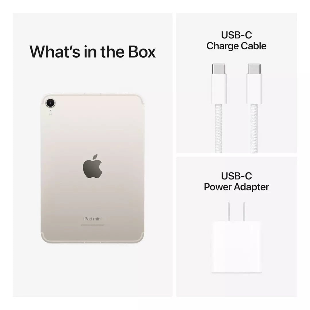 Apple iPad Mini A17 Pro (2024) / 8.3" / 128GB / WiFi / STARLIGHTIT CareApple iPad Mini
