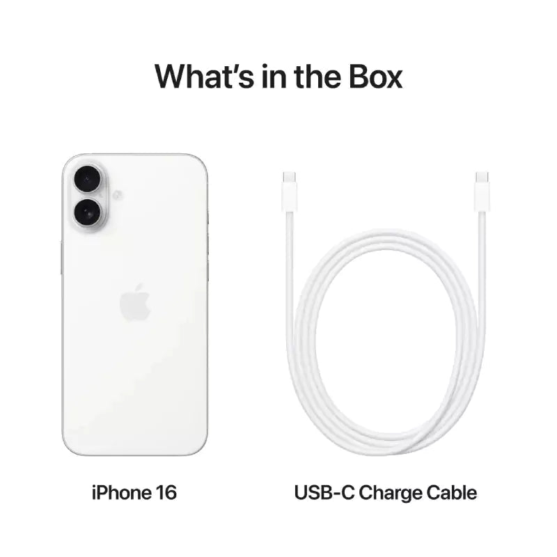 Apple iPhone 16 - 512GB / White / 5G / 6.1"IT CareApple iPhone