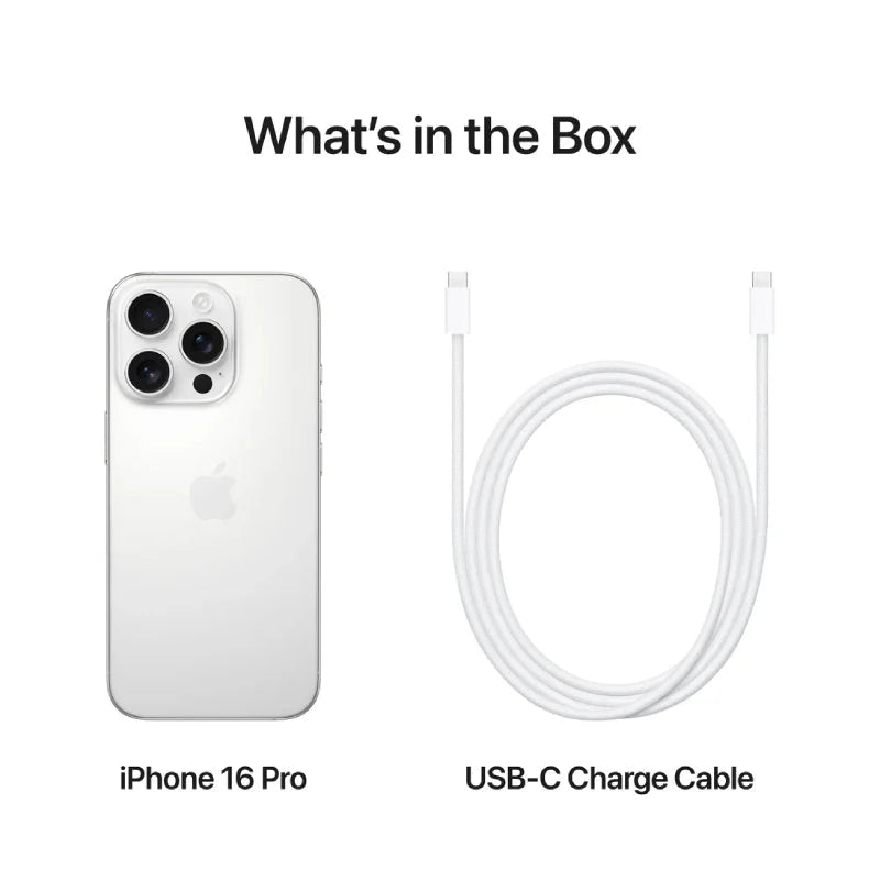 Apple iPhone 16 Pro - 128GB / White Titanium / 5G / 6.3"IT CareApple iPhone
