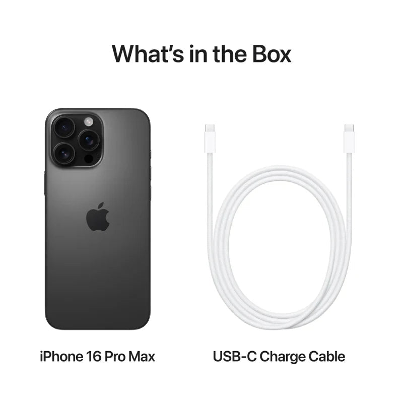 Apple iPhone 16 Pro Max - 256GB / Black Titanium / 5G / 6.9" Middle East VersionIT CareApple iPhone