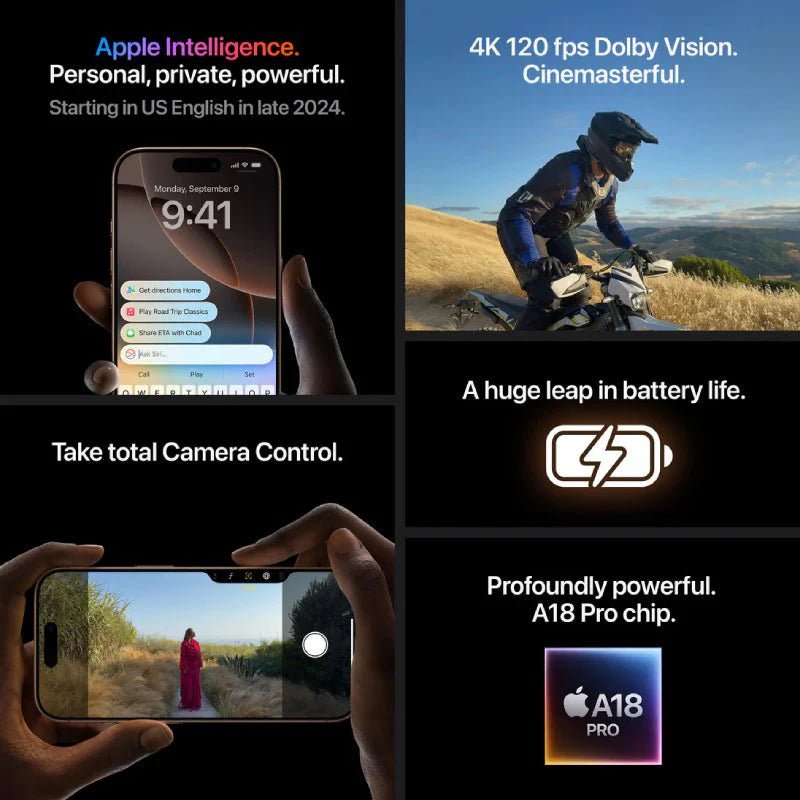 Apple iPhone 16 Pro Max - 256GB / Black Titanium / 5G / 6.9" Middle East VersionIT CareApple iPhone