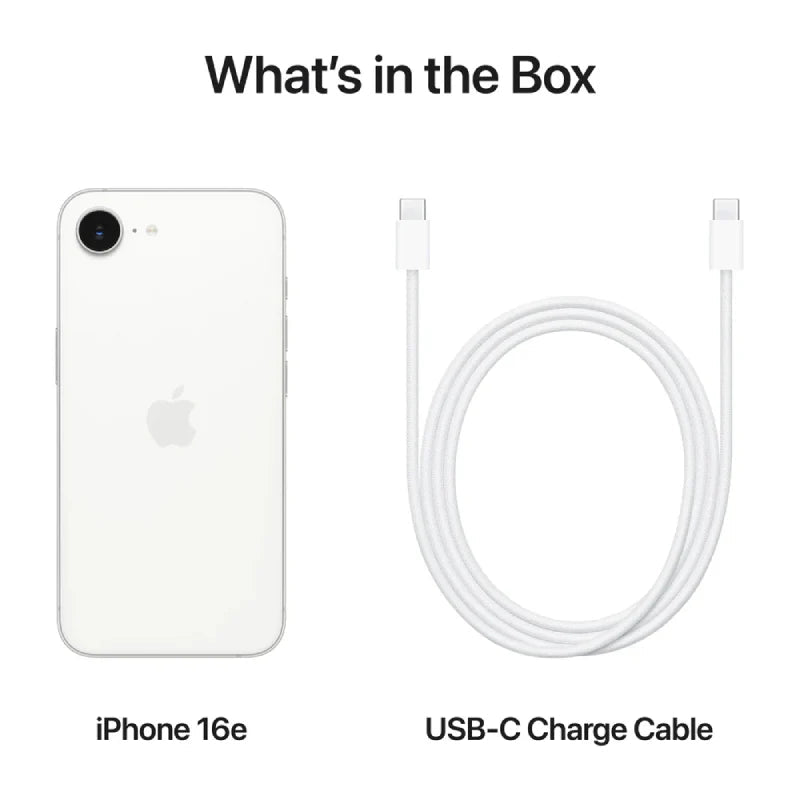 Apple iPhone 16e - 128GB / White / 5G / 6.1"IT CareApple iPhone