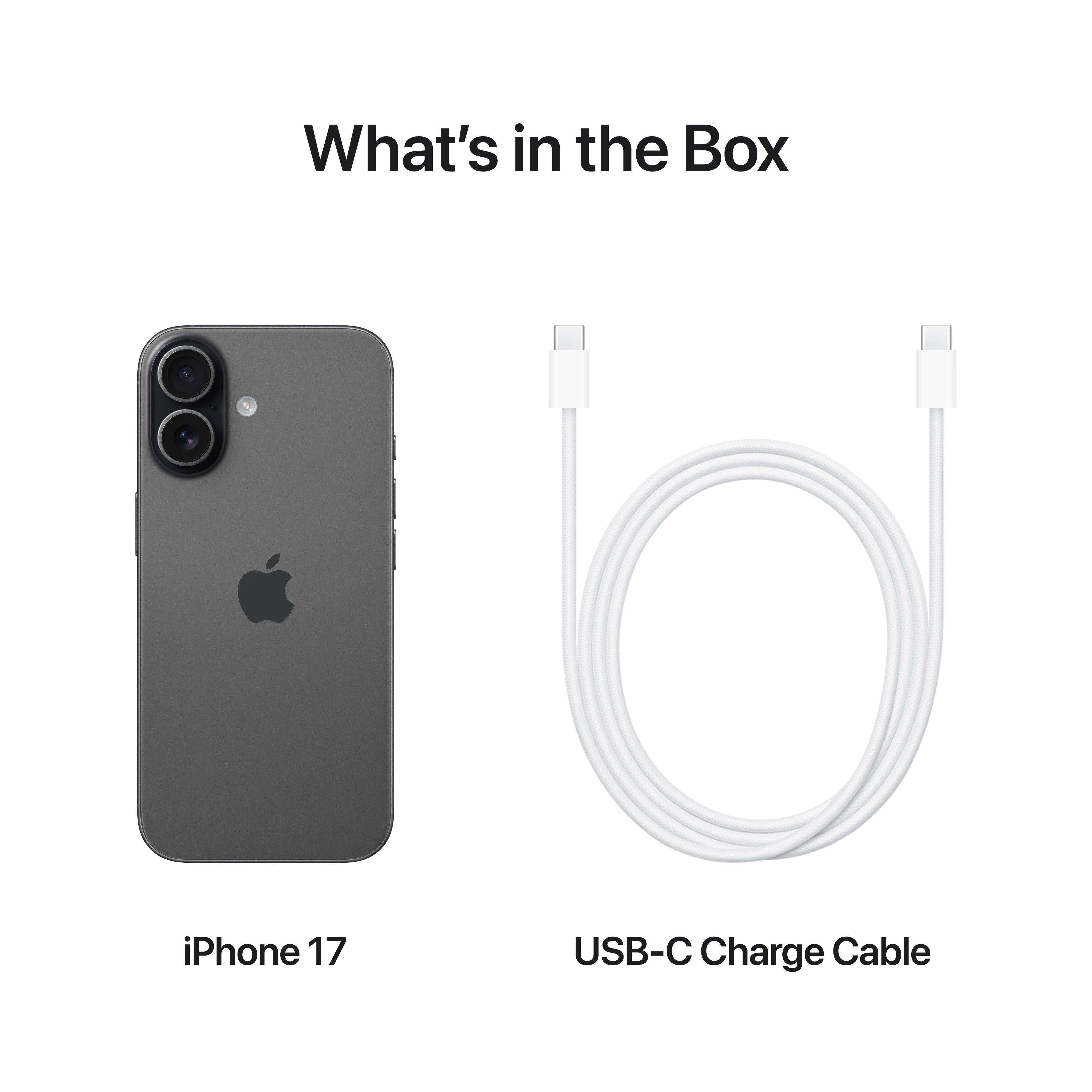 Apple iPhone 17 - 256GB / Black / 5G / 6.3"IT CareApple iPhone