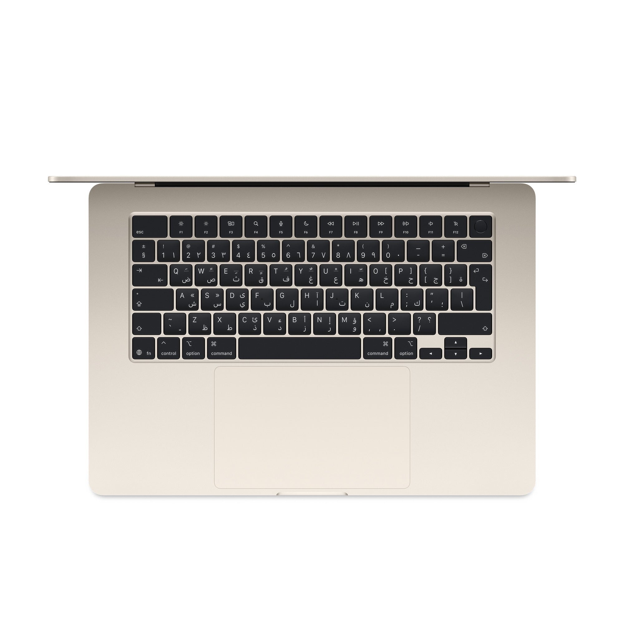 Apple MacBook Air - 13.6" / M4 / 10 - Core CPU / 8 - Core GPU / 16 - Core Neural Engine / 16GB RAM / 256GB SSD / Arabic/English / Starlight / 1YWIT CareApple MacBook Air