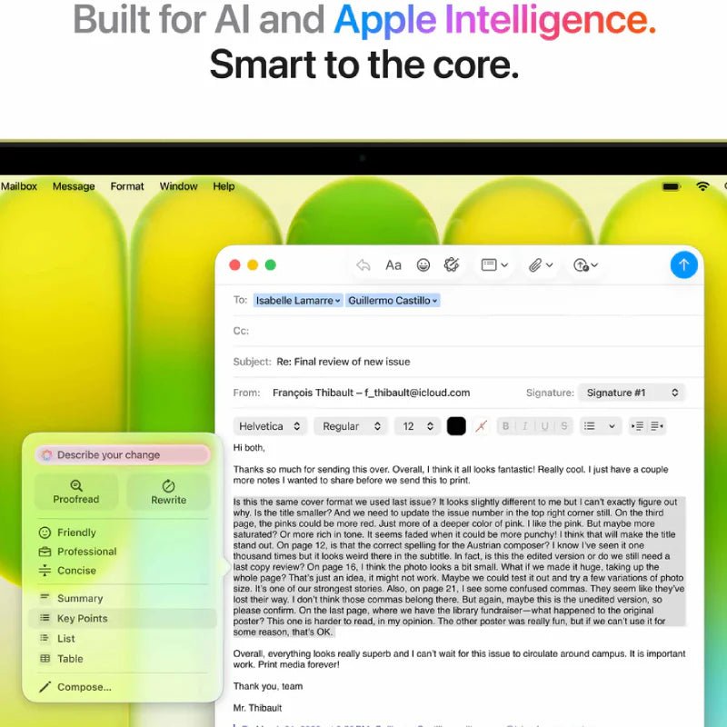 Apple MacBook Neo - 13.0" / A18 Pro / 6 - Core CPU / 5 - Core GPU / 16 - Core Neural Engine / 8GB RAM / 512GB SSD / Arabic Keyboard Without Touch ID / Citrus / 1YWIT CareApple Macbook Neo