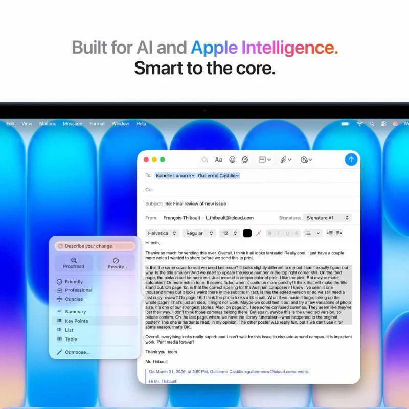 Apple MacBook Neo - 13.0" / A18 Pro / 6 - Core CPU / 5 - Core GPU / 16 - Core Neural Engine / 8GB RAM / 512GB SSD / Arabic Keyboard Without Touch ID / Indigo / 1YWIT CareApple Macbook Neo