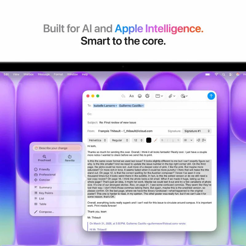 Apple MacBook Neo - 13.0" / A18 Pro / 6 - Core CPU / 5 - Core GPU / 16 - Core Neural Engine / 8GB RAM / 512GB SSD / Arabic Keyboard Without Touch ID / Silver / 1YWIT CareApple Macbook Neo