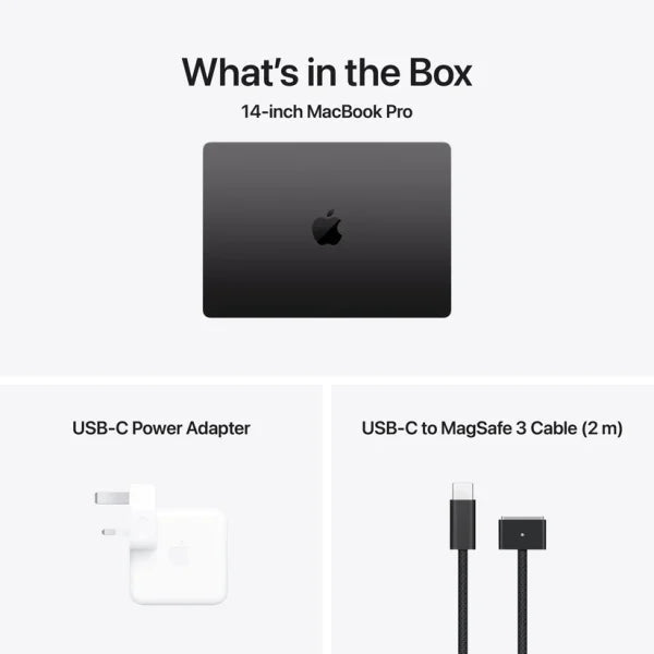 Apple MacBook Pro - 14.2" Standard Glass / M5 / 10 - Core CPU / 10 - Core GPU / 16GB RAM / 1TB SSD / Arb/Eng / Space Black / 1YWIT CareApple MacBook Pro