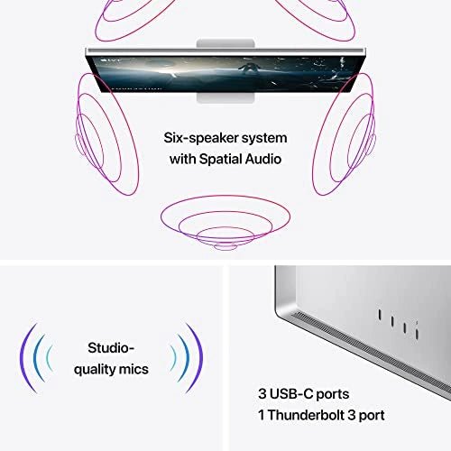 Apple Studio Display With Tilt And Height Adjustable Stand - Standard Glass / 27" 5K / 600 nits / USB - C / (2025 Model)IT CareApple Studio Display