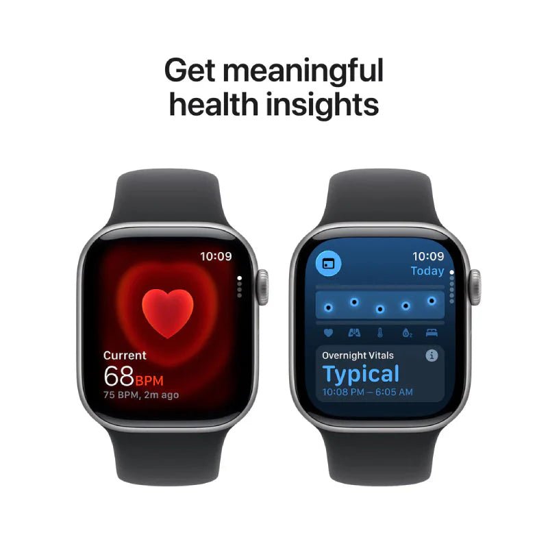 Apple Watch Series 11 - LTPO OLED / 64GB / 42mm / Bluetooth / Wi - Fi / Medium/Large / Space Grey Aluminum Case With Black Sport BandIT CareApple Watches