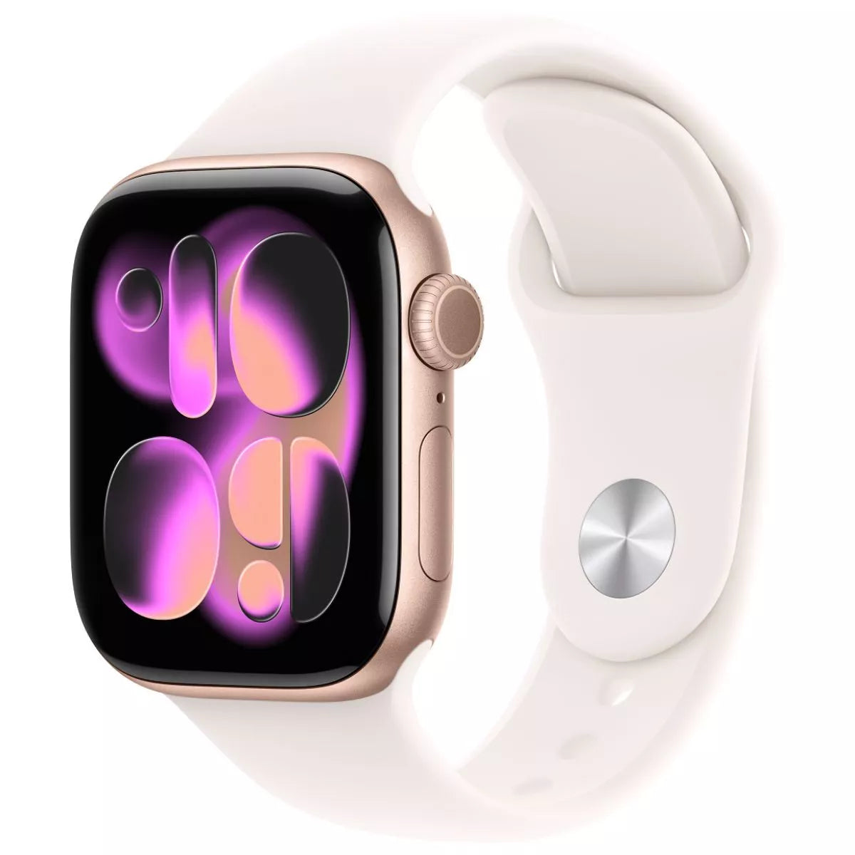 Apple Watch Series 11 - LTPO OLED / 64GB / 42mm / Bluetooth / Wi-Fi + Cellular / Small/Medium / Rose Gold Aluminum Case with Light Blush Sport Band