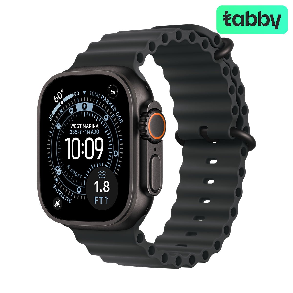 Apple Watch Ultra 3 - LTPO OLED / 64GB / 49mm / Bluetooth / Wi - Fi / Cellular / Black Titanium Case with Black Ocean BandIT CareApple Watches