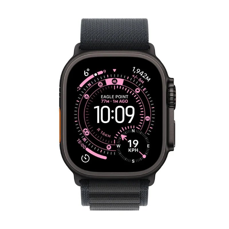 Apple Watch Ultra 3 - LTPO OLED / 64GB / 49mm / Bluetooth / Wi - Fi / Cellular / Medium / Black Titanium Case with Black Alpine LoopIT CareApple Watches
