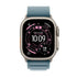 Apple Watch Ultra 3 - LTPO OLED / 64GB / 49mm / Bluetooth / Wi - Fi / Cellular / Medium / Natural Titanium Case with Light Blue Alpine LoopIT CareApple Watches