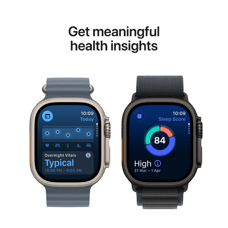 Apple Watch Ultra 3 - LTPO OLED / 64GB / 49mm / Bluetooth / Wi - Fi / Cellular / Medium/Large / Black Titanium Case with Black/Charcoal Trail LoopIT CareApple Watches