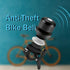 Powerology Bicycle and Scooter Bell with AirTag Mount - Black