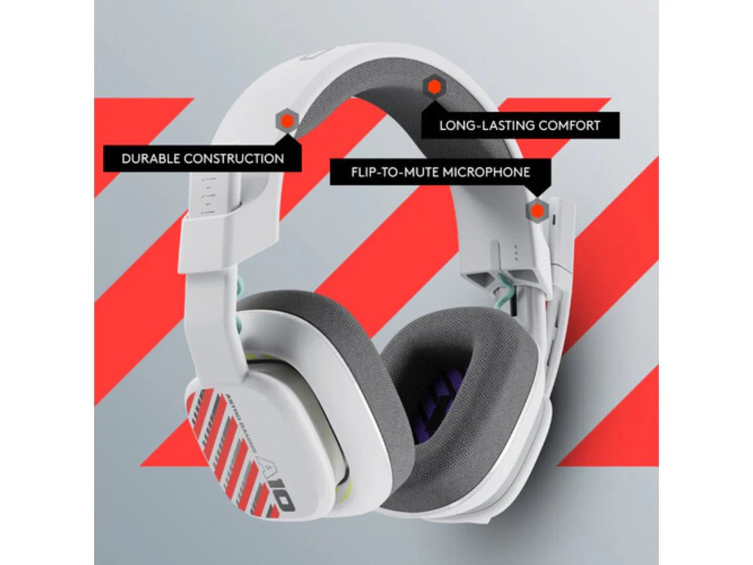 ASTRO A10 Gen 2 Playstation/PC Challenger Wired Gaming Headset - WhiteIT CareGaming Headset