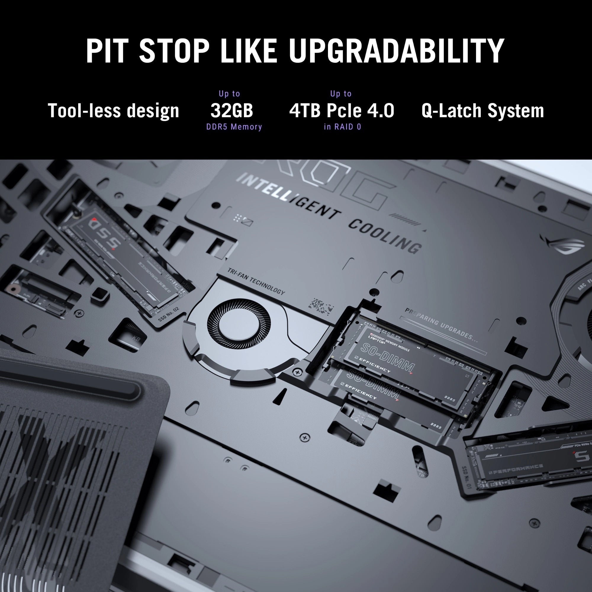 ASUS ROG Strix - 16" 2.5K WQXGA / RTX 5070 8GB VGA / i9 / 32GB / 1TB (NVMe M.2 SSD) / GrayIT CareLaptops