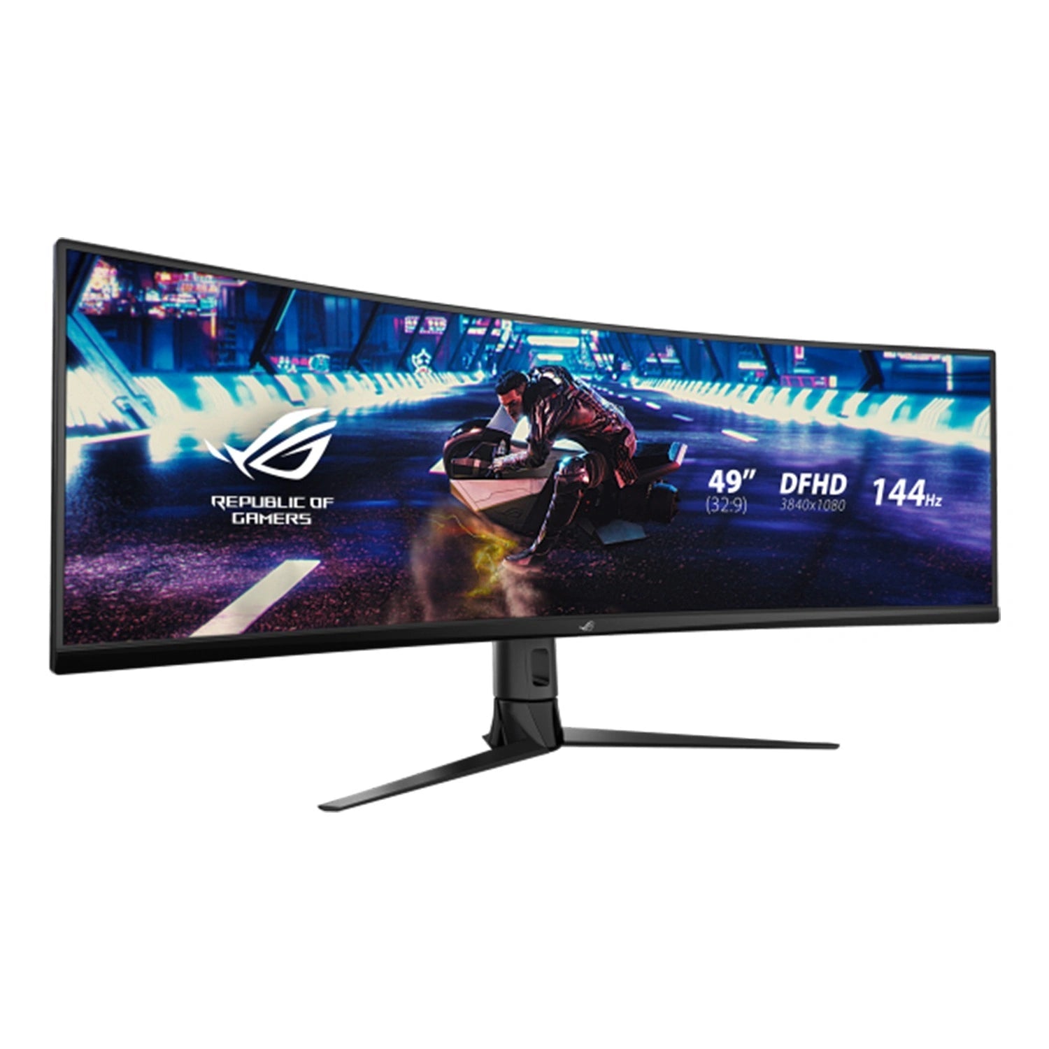 ASUS XG49VQ ROG Strix Ultra - Wide HDR Curved Monitor - 49" Double FHD Fast IPS / 1ms / 144Hz / USB - C / HDMI 2.0 / DP / Speakers / 3YWIT CareMonitor